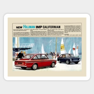 HILLMAN IMP CALIFORNIAN - advert Magnet